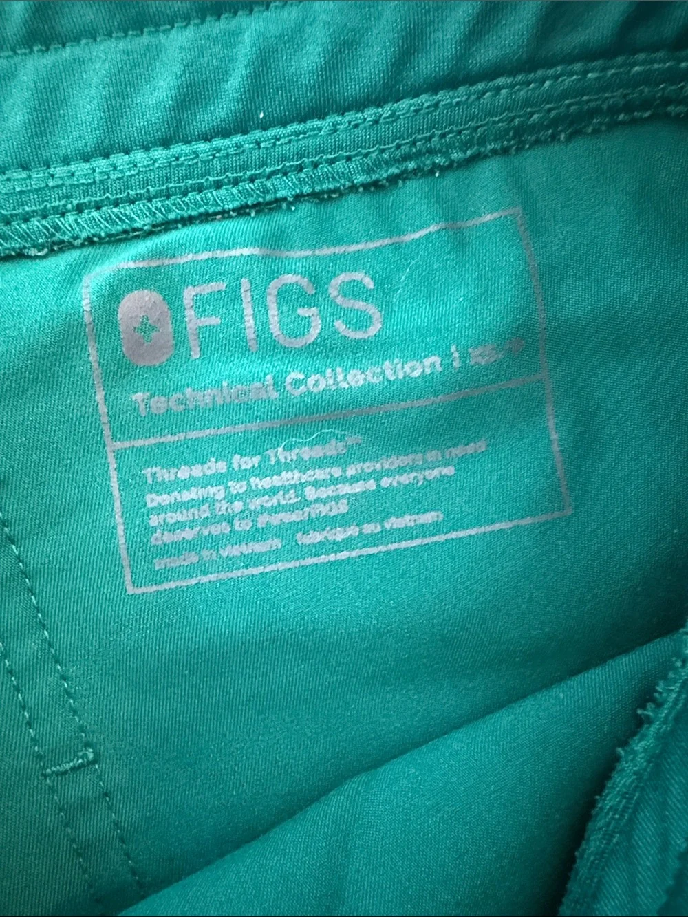FIGS green XS scrubs set nursing medical uniform shirt pants - Picture 9 of 10